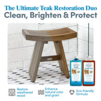 AquaTeak Care Kit: Premium Teak Oil & Teak Cleaner & Brightener