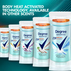 Degree Advanced Antiperspirant Deodorant 4 count 72-Hour Sweat & Odor Protection Shower Clean Antiperspirant for Women with MotionSense Technology 2.6 oz
