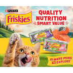 Purina Friskies Wet Cat Food Pate, Salmon Dinner, (24) 5.5 oz Cans