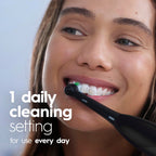 Oral-B Pro 100 CrossAction, Battery Powered Toothbrush, Black, 1 Count (Pack of 1)