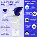 Steam Eye Mask, Self Heating Warm Compress for Dry Eyes I Heated Fast Relief for Stye, Puffy Sensitive Eyes, Moist Heat, Easter Basket Stuffers, Travel & Relaxation Gifts for Women and Men - Unscented