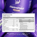 MoonBrew Nighttime Magnesium Hot Cocoa Jar, Natural Sleep Aid Drink Mix for Adults - Calming Melatonin-Free Sleep Support - Sleepy Hot Chocolate Powder with L-Theanine, Chamomile & Zinc Glycinate