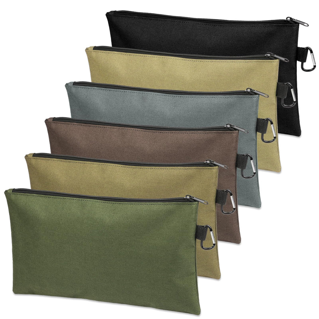 6 Pack Tool Bag Zipper Pouch, Premium Tool Pouch, Utility Storage Organizer