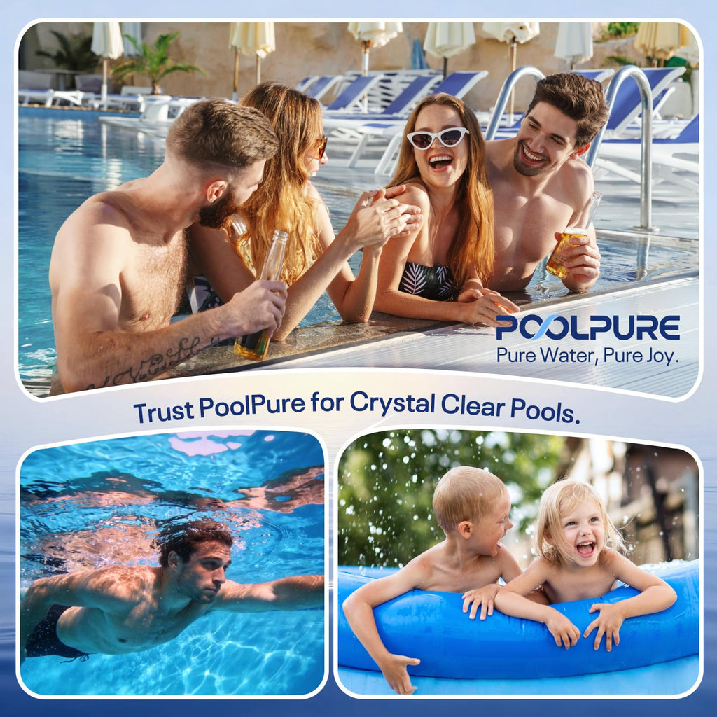 POOLPURE C-5345 Spa Filter Replaces PLBS50, Unicel C-5345, Filbur FC-2970, 817-0014, R173584, 173584, X268519, 10419, 14513, 50451, S2/G2 Spa, 5x10 Drop-in Hot Tub Filter (2pack)