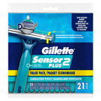 Sensor2 Plus Pivot Men's Disposable Razor, 21 Razors
