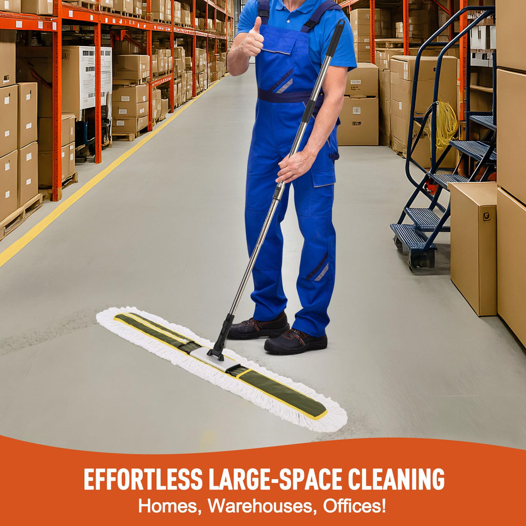 CLEANHOME 36" Commercial Dust Mop for Hardwood Floors, Tile, Laminate