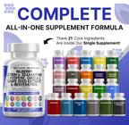 Clean Nutra Eye Vitamins with Bilberry Lutein and Zeaxanthin Supplements Lycopene 40mg Resveratrol Grape Seed Astaxanthin for Eyes - Eye Care Health Support Eye Vitamin and Mineral Supplement