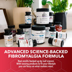 Real Science Fibromoxy Miracle – All Natural Fibromyalgia Relief Supplement for Pain, Stiffness & Fatigue with Vitamins B6, B12, C, D, K + Nitric Oxide Support – Neurological & Circulatory Aid, 60Caps