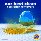 Tide Odor Defense + Oxi Laundry Detergent Pacs, Original Scent, 45 Count, Advanced Odor + Stain Fighter