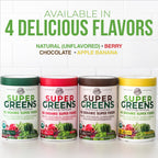 Country Farms Organic Super Greens Natural Flavor, 50 Organic Super Foods, Packed with Fiber, USDA Organic Drink Mix, Fruits, Vegetables, Mushrooms & Probiotics, Supports Energy, 6g Fiber