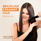 KATIVA Brazilian Keratin Treatment Kit at home Formaldehyde Free Hair Straightening with Hyaluronic Acid, Up to 12 Weeks Frizz Control for Curly, Wavy, Frizzy Hair (Straightening Kit)