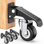 HOLKIE Retractable Casters Heavy Duty Casters with Lifting and Lowering Function Maximum Load of 900 lbs (4 casters) for Workbenches or Other Equipment