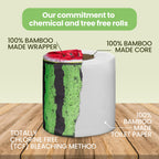 Gaias Premium and Soft Fruit TP Organic Bamboo Toilet Paper | 12 Mega Rolls, 3 Ply, 370 Sheets | FSC Certified, PFAS & BPA Free, Eco-Friendly, Sustainable Tissue - Plastic Free, Septic Safe, Vegan