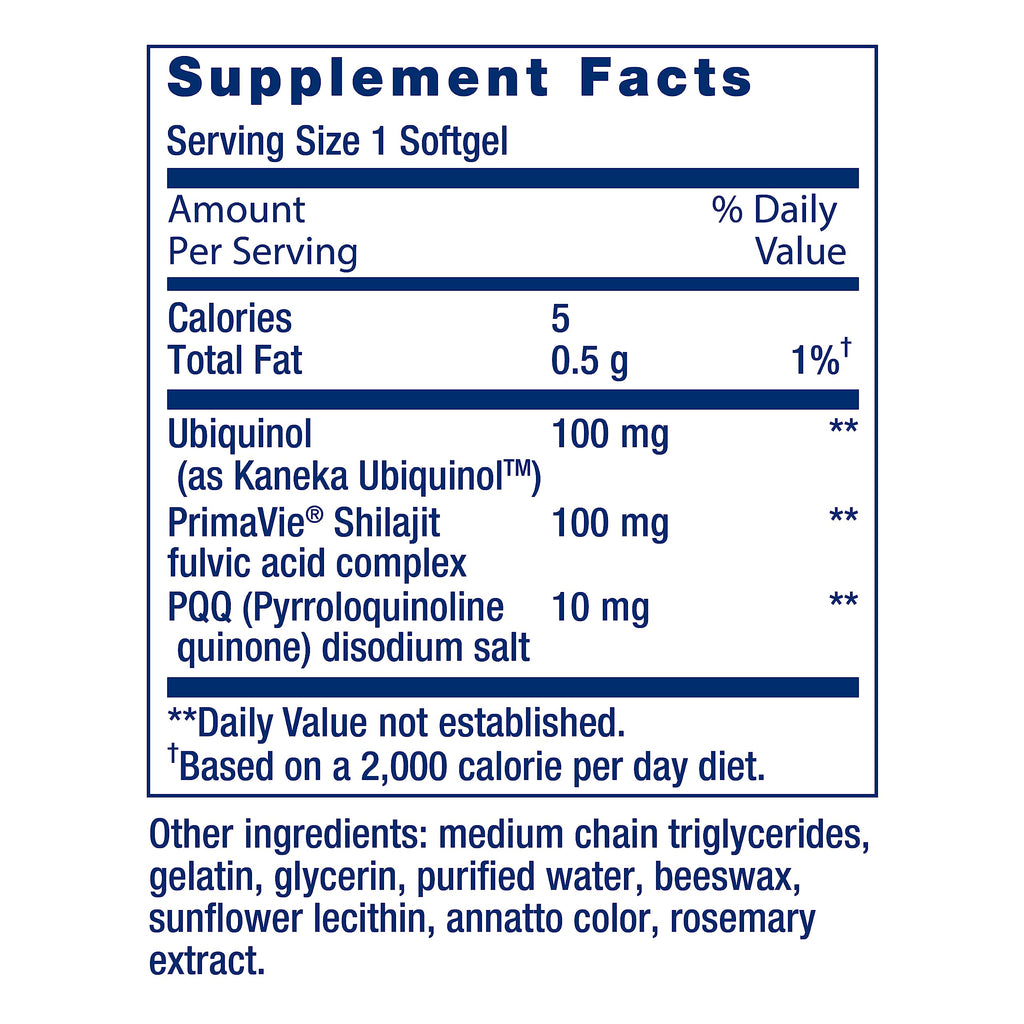 Life Extension Super Ubiquinol CoQ10 with PQQ, coenzyme Q10, pyrroloquinoline Quinone, Heart Health Supplement, Maximum Absorption, 100 mg, Non-GMO, Gluten-Free, softgels, 30 Count (Pack of 2)