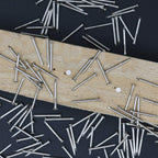 JEGONFRI 900PCS 3/4" Nickel Flat Head Nails for Hanging Pictures & Woodwork