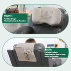 MABOZOO Neck Pillows for Recliners with Pocket,Headrest Cushion for Neck Pain Relief and Cervical Support,Recliner Head Pillow for Side Sleeping at Home, Office or Traveling (Coffee)
