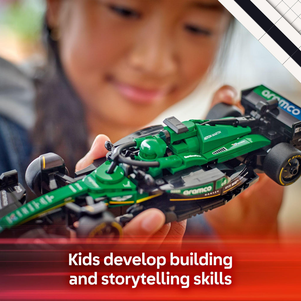 LEGO Speed Champions Aston Martin Aramco F1 AMR24 Race Car Toy - Building Set for Kids, Boys & Girls, Ages 10+ - Toy Car for F1 Fans - Gift Idea for Birthday - 77245