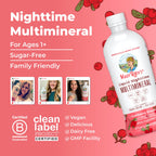MaryRuth's Liquid Nighttime Multimineral | NO Melatonin | Bedtime Routine | Magnesium Citrate | Calcium | Zinc | Vitamin D3 | Available in 4 Flavors | Vegan | Sugar Free | Gluten Free | 32 Oz