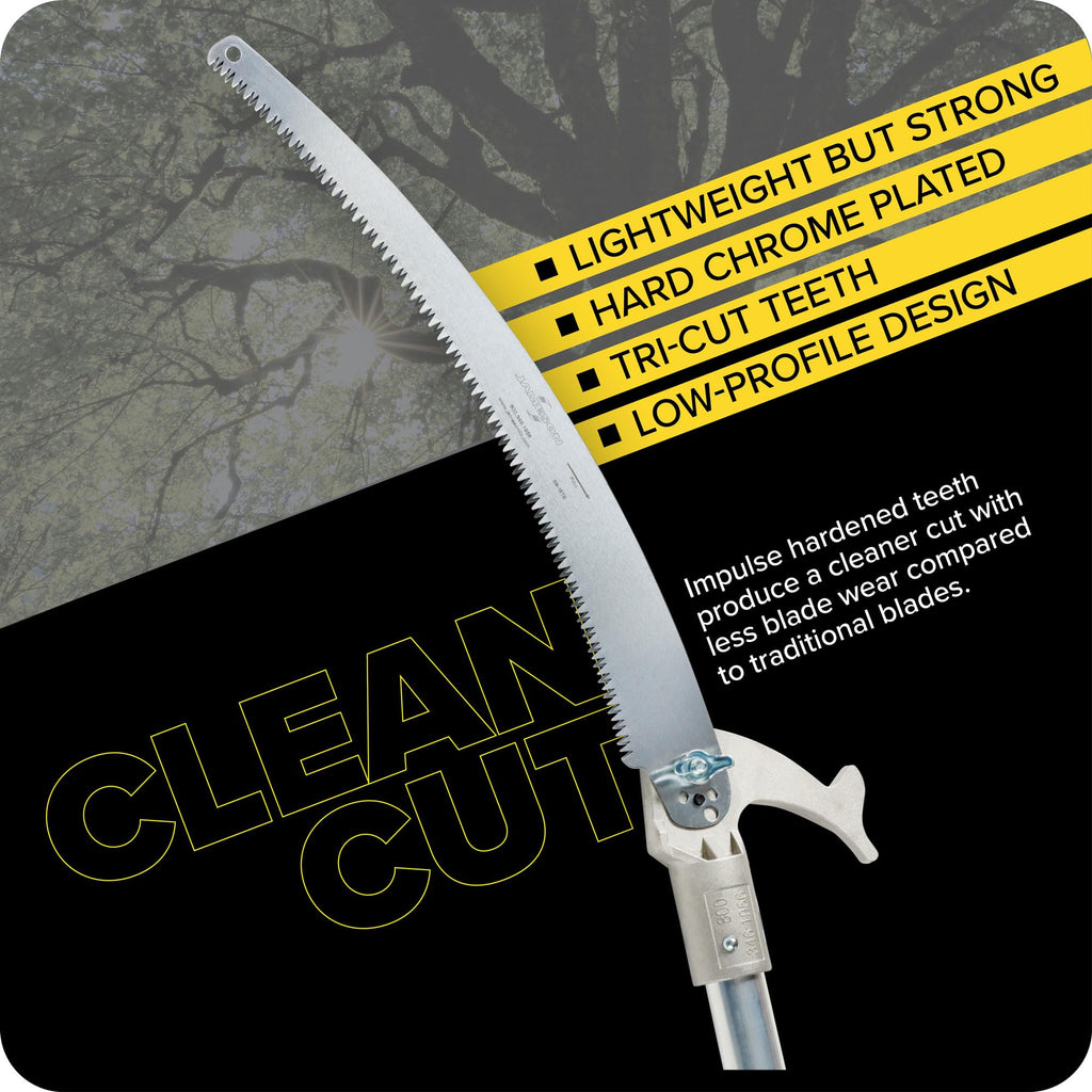 Jameson Tri-Cut Pole Saw Head Kit, 16-Inch Blade, Corrosion-Resistant Aluminum, Model PS-3FPS2