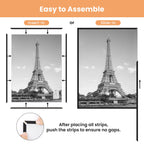 upsimples 11x17 Poster Frame, Easy Slide-In Assembly, Black, 3 Pack