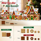 INSOON Advent Calendar 2026 Gingerbread House Mini Building Set with Lights