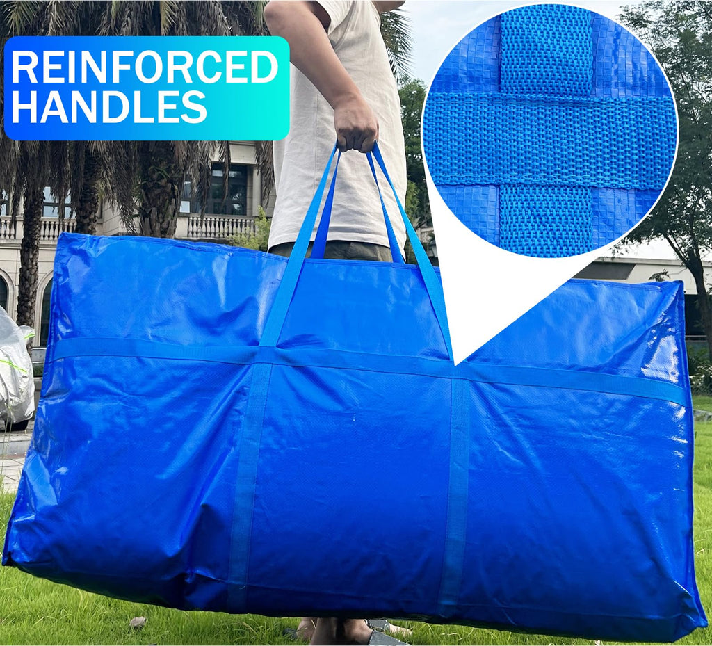66 Gallon Extra Large Storage Bags, Huge Moving Bags Heavy Duty with Zipper