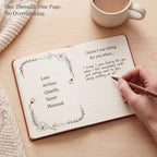 YOELOVE What I Love About You Leather Book – 30 Reasons Why I Love You, Fill-In-The-Blank Journal for Him & Her, Romantic Couples Keepsake (Brown Debossed)