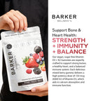 Barker Wellness D3 K2 Vitamin Gummies – Max Potency 6000IU D3 + 200mcg K2 for Strong Bones, Cardiovascular Wellness, Immune Support | Vegan, Sugar-Free, Delicious Mixed Berry | 30 Servings