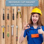 Neosmuk Silver Magnets with Screws,40lbs+ Heavy Duty Rare Earth 20 Pack