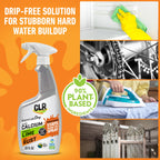 CLR Brands Calcium, Lime & Rust Remover with Cling, 22 oz. Spray Bottle, Adheres to Hard-to-Reach Surfaces, Blasts Calcium, Dissolves Lime Deposits, Zaps Stubborn Rust Stains and Hard Water Deposits