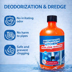 Drain Clog Remover, Liquid Plumber Drain Cleaner, Sink Cleaner Garbage Disposal and Deodorizer, Pipe Cleaners for Shower or Sink Drains, Professional Toilet Unclogs and Removes Hair, Blockage (2 pcs)