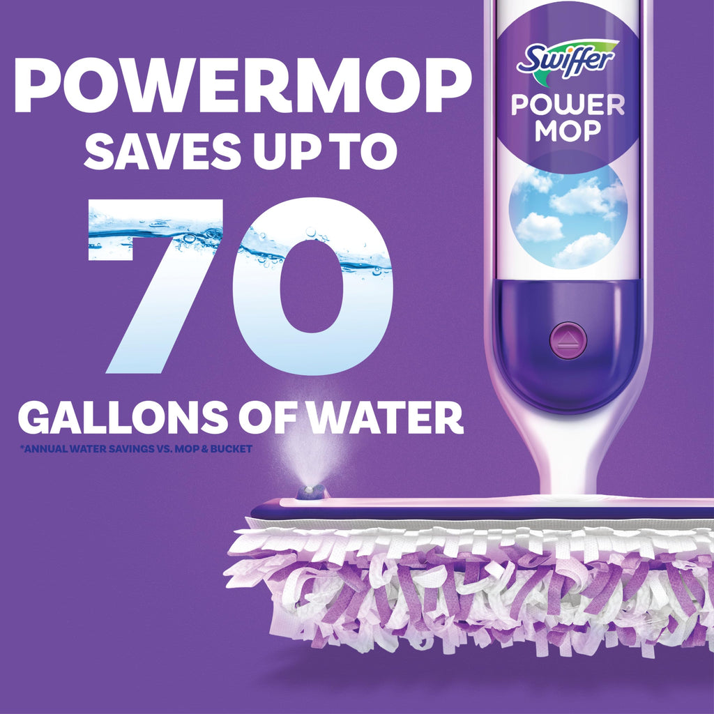 Swiffer PowerMop Wood Mopping Pad Refills for Floor Cleaning, 11 Count (Pack of 2)