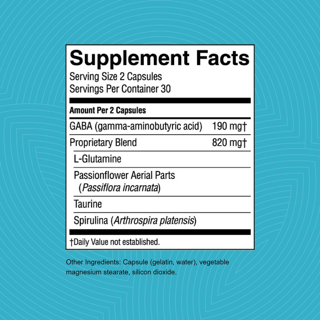 Nature's Sunshine GABA Plus - 60 Capsules