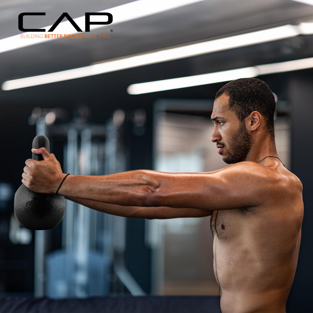 CAP Barbell Black Cast Iron Kettlebell | 20 Pounds