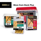 Deck Plus Deck Screws, #10 x 2-1/2in, 625 Pack, Tan