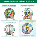 250th Anniversary American Eagle Wind Spinner, Patriotic Wind Spinner Outdoor – Stainless Steel Metal Hanging Spinners 12 in, American Flag 4th of July Patriotic Decor for Garden