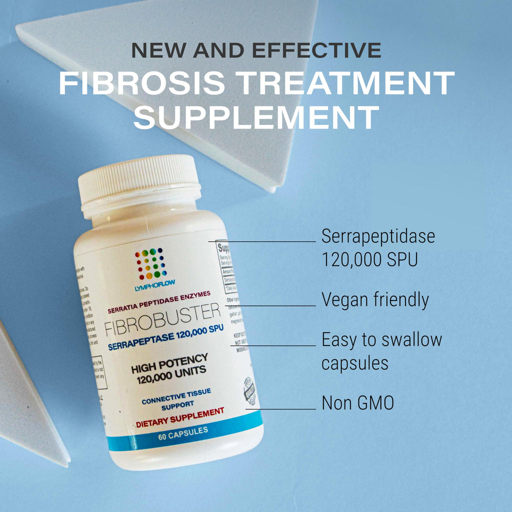 Bruizex FibroBuster Serrapeptase Proteolytic Enzymes 120,000 SPU I Fibrosis Care, Scar & Keloid Removal Supplement After 360 lipo, BBL, Liposuction, Tummy Tuck I Recovery & Immune Support I 60 caps