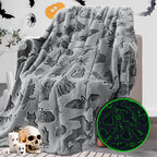REXEO Halloween Blanket for Kids, Spooky Gifts Boo Basket Stuffers, 50"x60"