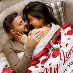 Lavua Anniversary Romantic Gifts for Wife or Girlfriend, to My Love Blanket