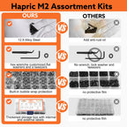 Hapric 830Pcs M2 Screws Assortment Kit, M2x 4-20MM Bolts Kits