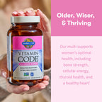 Garden of Life Vitamin Code Multivitamin for Women 50 & Over, B Vitamins, A, C, D3, E & K, CoQ10, Probiotics & Enzymes, for Women 50 Plus, 240 Capsules