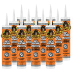 Gorilla 100% Silicone Sealant All Purpose, 10 Ounce Cartridge, Clear (Pack of 12)