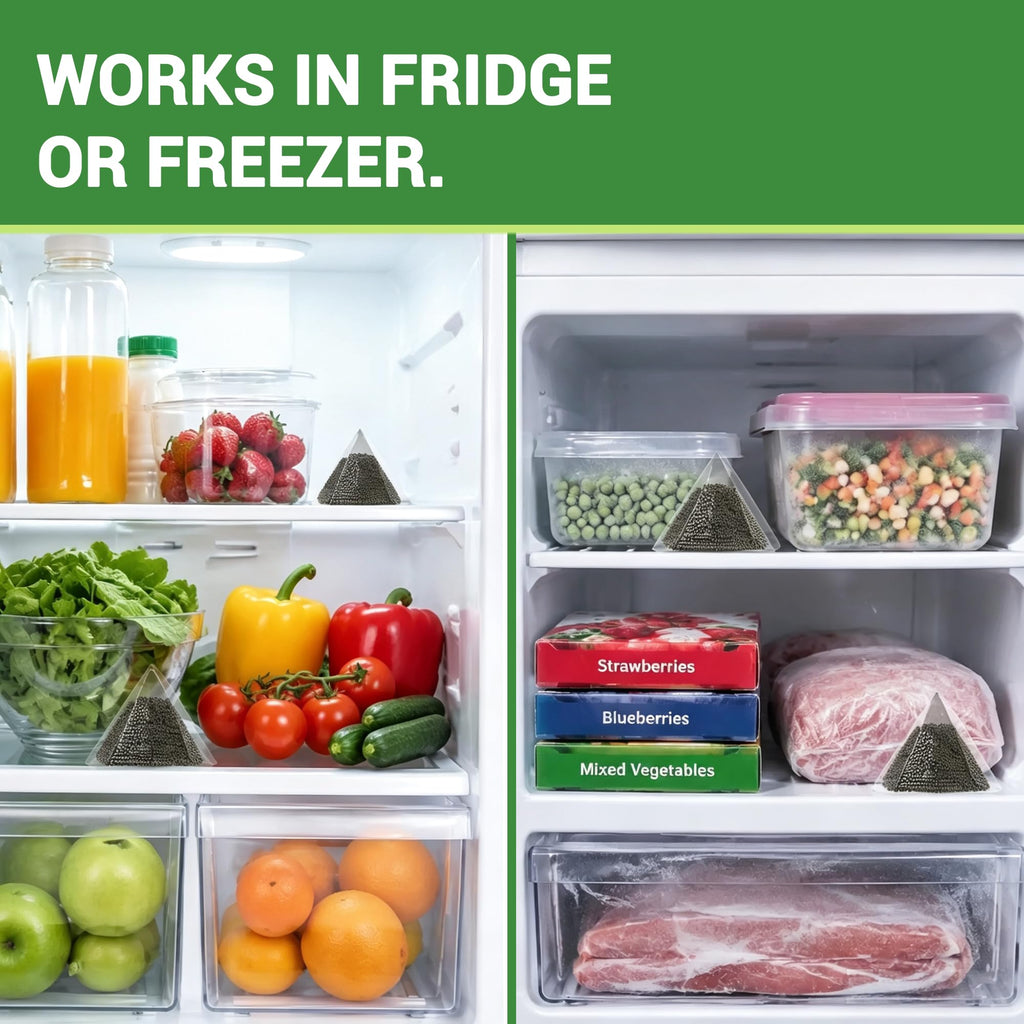 ORIX Refrigerator Deodorizer 10 Pack — Activated Charcoal Odor Absorber