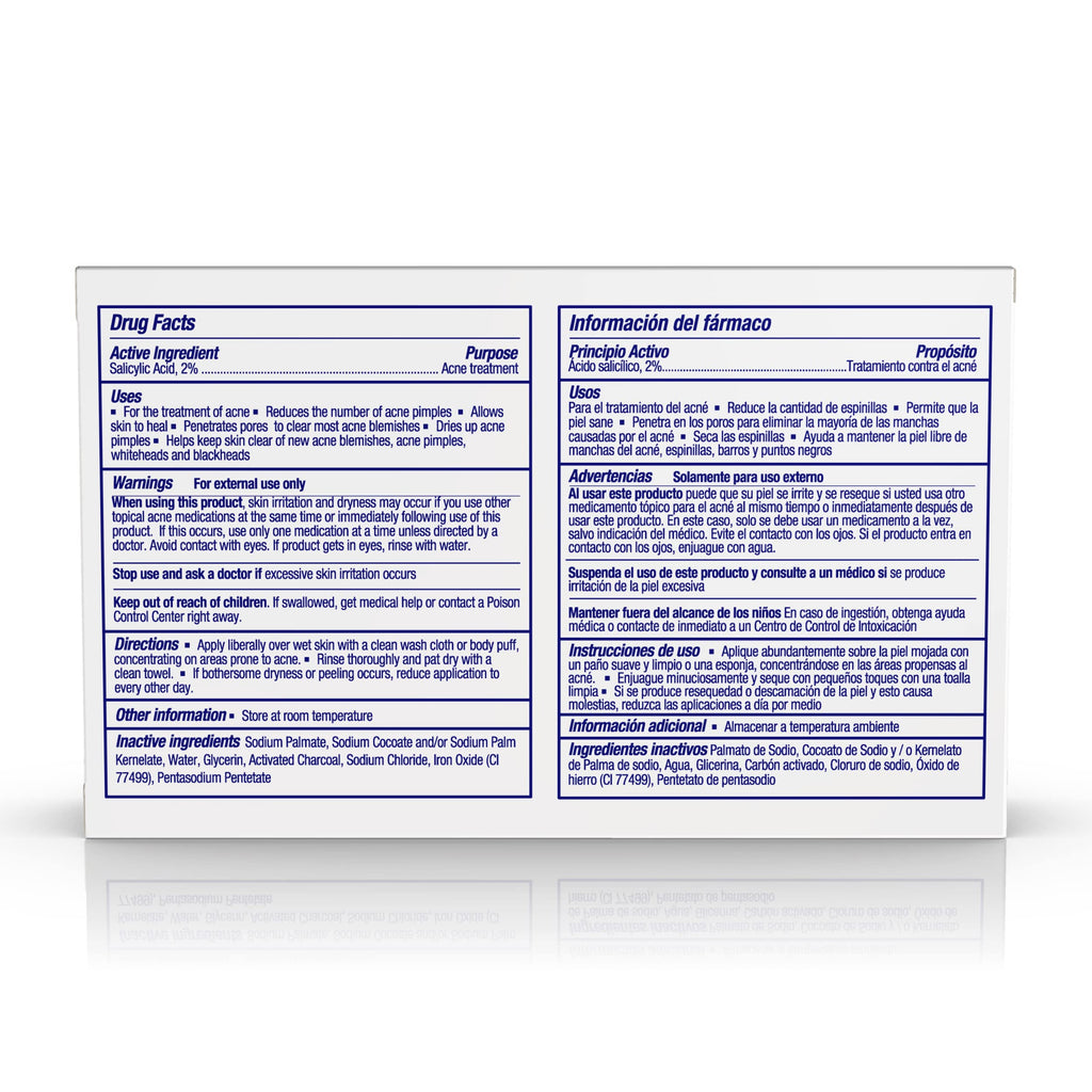 Asepxia Salicylic Acid & Activated Charcoal Bar Soap | Acne Treatment, Reduces Pimples & Blemishes, Deep Cleansing Facial Cleanser, Dries Out Acne, Prevents Breakouts, Face wash, 4 Oz, 5-Pack