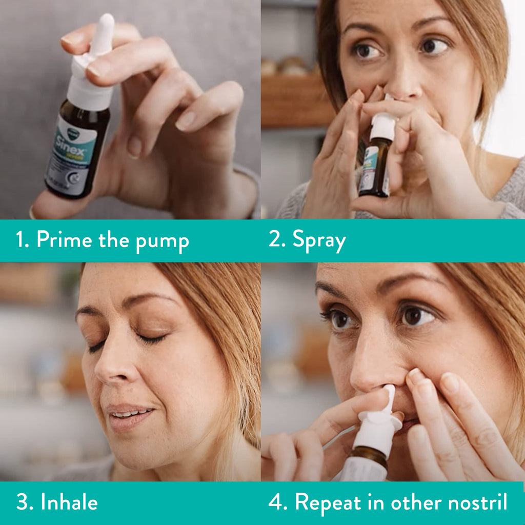 Vicks Sinex Severe Nasal Spray, Original Ultra Fine Mist, Decongestant Medicine, Relief from Stuffy Nose Due to Cold or Allergy, & Nasal Congestion, Sinus Pressure Relief, 265 Sprays (Pack of 2)