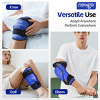 NEWGO Knee Ice Pack Wrap, Ice Pack for Knees Cold Compression Therapy for Knee Replacement Surgery, Arthritis Pain, ACL, Swelling, Sports Injuries (21.7" x 9.8") - Blue