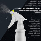 MaxTite 99.9% Isopropyl Alcohol (2 Gallons (8 Pack, 32 fl oz) - Includes Heavy-Duty Spray Nozzle - Made in USA