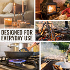 MK Lighter Outdoor Series Willow 9-Inch Xtra Length Extended Flex Neck 4-Pack Designs Multipurpose Refillable Adjustable Flame, Candle & BBQ Lighters, Prepping & Camping Supplies, Survival Lighters