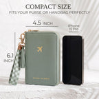 Beautiful Passport Holder And Travel Wallet with Wristlet Strap