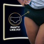 Always ZZZs Disposable Period Underwear, Size L, Absorbs 5X More Than an Ultra Thin Overnight Pad, Comfortable Sleep Worry-Free Nights 26 Count